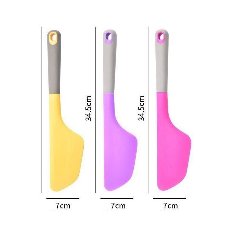 Thickened Heat Resistant Silicone Spatula Baking Spreader Large Kitchen Tool with Hook Hole Design