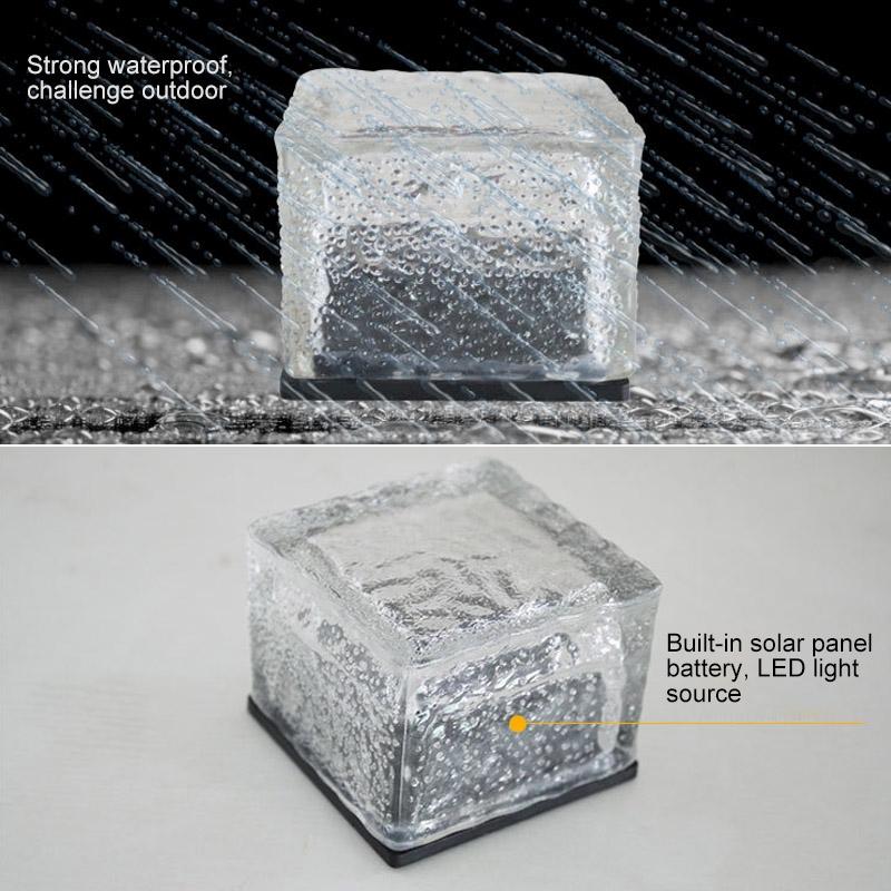 Solar Powered IP68 Waterproof LED Ground Light For Garden Pathway Lighting 3