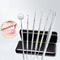 6in1 Dental Cleaning Tools Kit Stainless Steel Oral Care Set With Mirror Tartar Remover 0