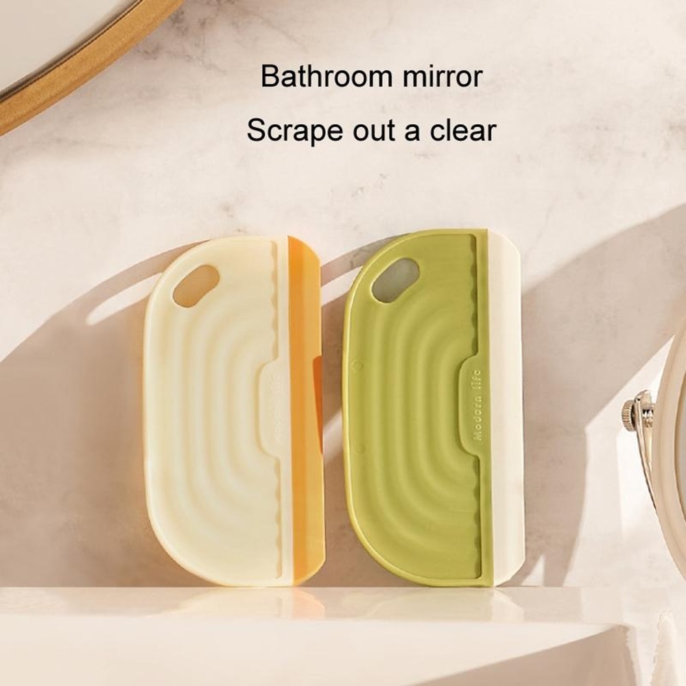 Mini Silicone Bathroom Squeegee Mirror Glass Cleaner Portable Window Wiper Tile Scraper Tool 3