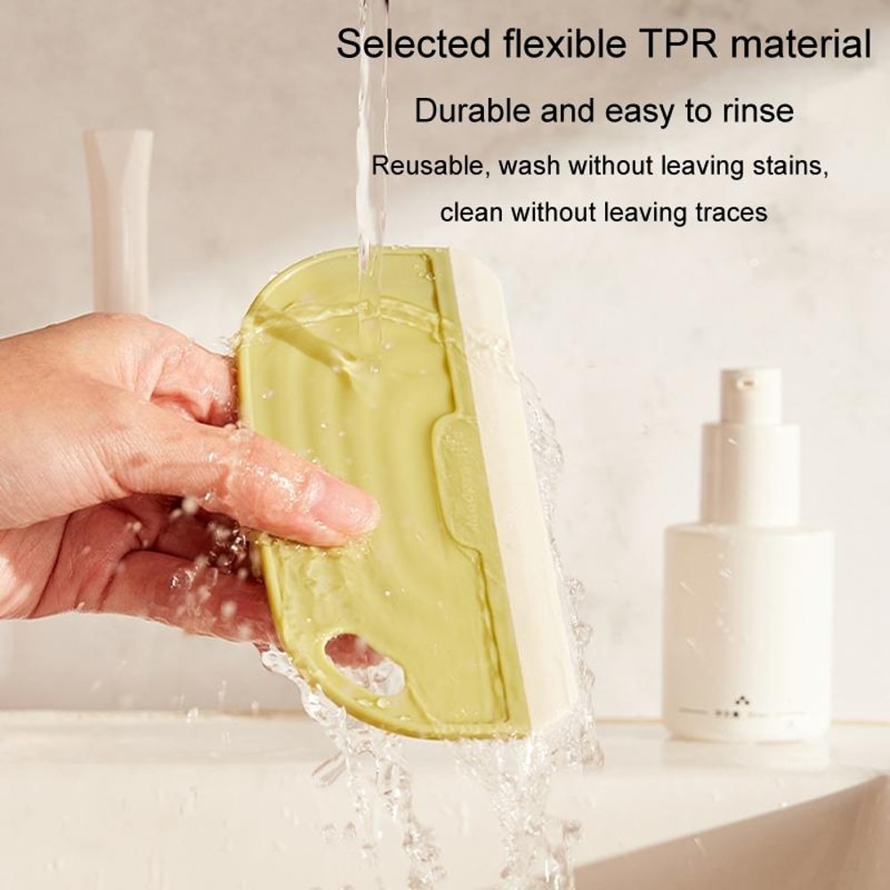 Mini Silicone Bathroom Squeegee Mirror Glass Cleaner Portable Window Wiper Tile Scraper Tool 5