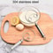 Stainless Steel Double Circle Dough Whisk Egg Beater Flour Mixer for Baking and Noodle Making