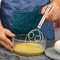 Stainless Steel Double Circle Dough Whisk Egg Beater Flour Mixer for Baking and Noodle Making