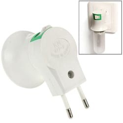 e27 lamp socket to eu plug adapter with switch heat-resistant bulb holder