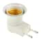 E27 Lamp Socket to EU Plug Adapter with Switch Heat-Resistant Bulb Holder