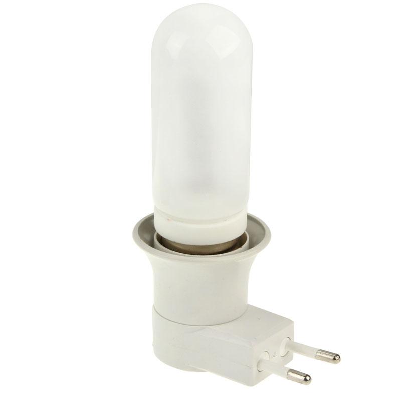 E27 Lamp Socket to EU Plug Adapter with Switch Heat-Resistant Bulb Holder