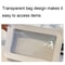Clear Travel Makeup Bag Large Capacity Cosmetic Organizer Waterproof Toiletry Clutch 6