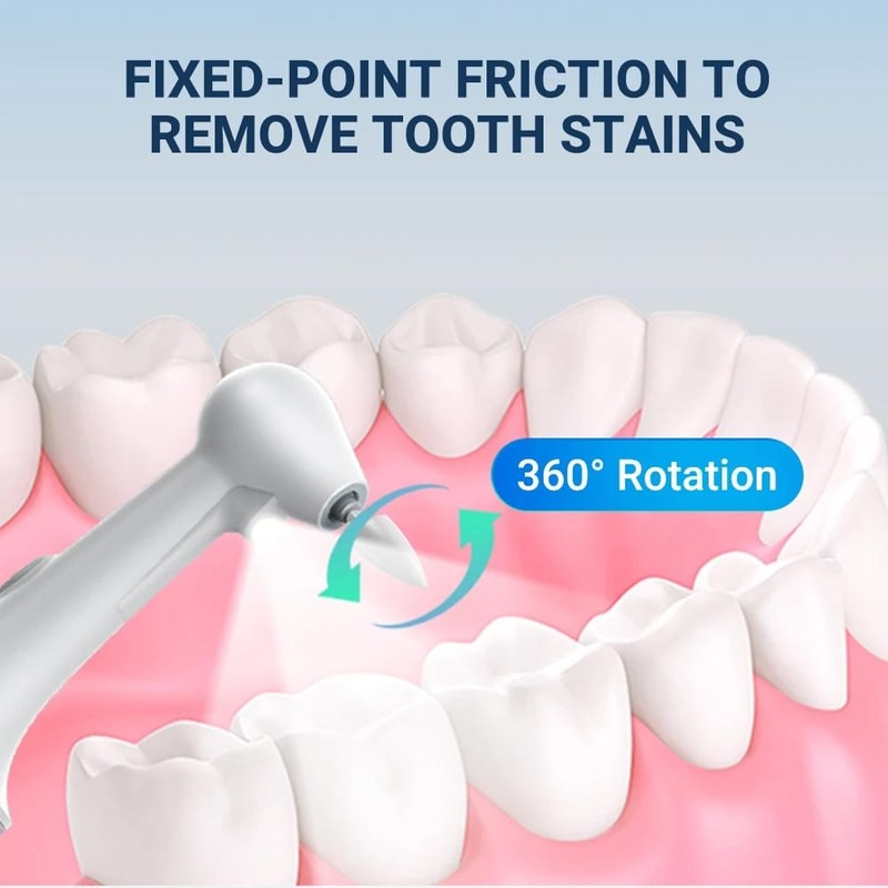 5-in-1 Electric Tooth Polisher Dental Scaler USB Rechargeable Teeth Cleaning Kit