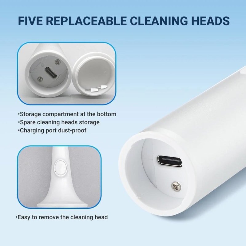 5-in-1 Electric Tooth Polisher Dental Scaler USB Rechargeable Teeth Cleaning Kit