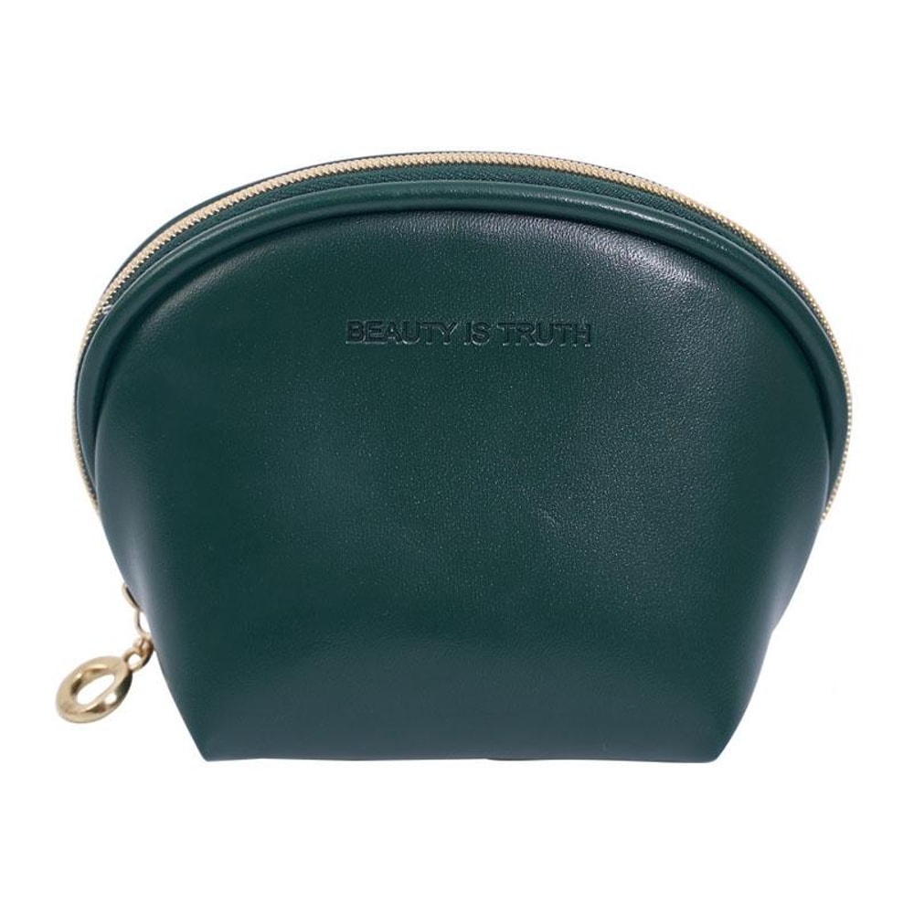 Waterproof PU Leather Makeup Organizer Bag With Compartments Portable Cosmetic Pouch 1