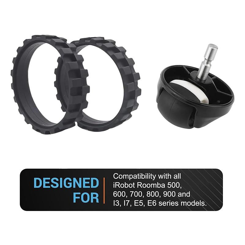 iRobot Vacuum Replacement Wheel Caster Tires Durable Roomba Wheel Repair Kit