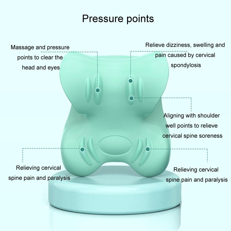 Cervical Neck Stretcher Pillow With Acupressure Massage Support 2
