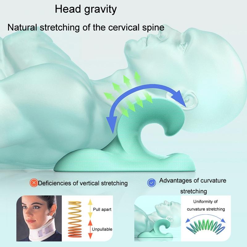 Cervical Neck Stretcher Pillow With Acupressure Massage Support 4