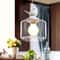 Nordic Glass Birdcage Pendant Light Modern Hanging Lamp for Kitchen Dining Bedroom
