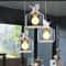 Nordic Glass Birdcage Pendant Light Modern Hanging Lamp for Kitchen Dining Bedroom