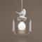 Nordic Glass Birdcage Pendant Light Modern Hanging Lamp for Kitchen Dining Bedroom