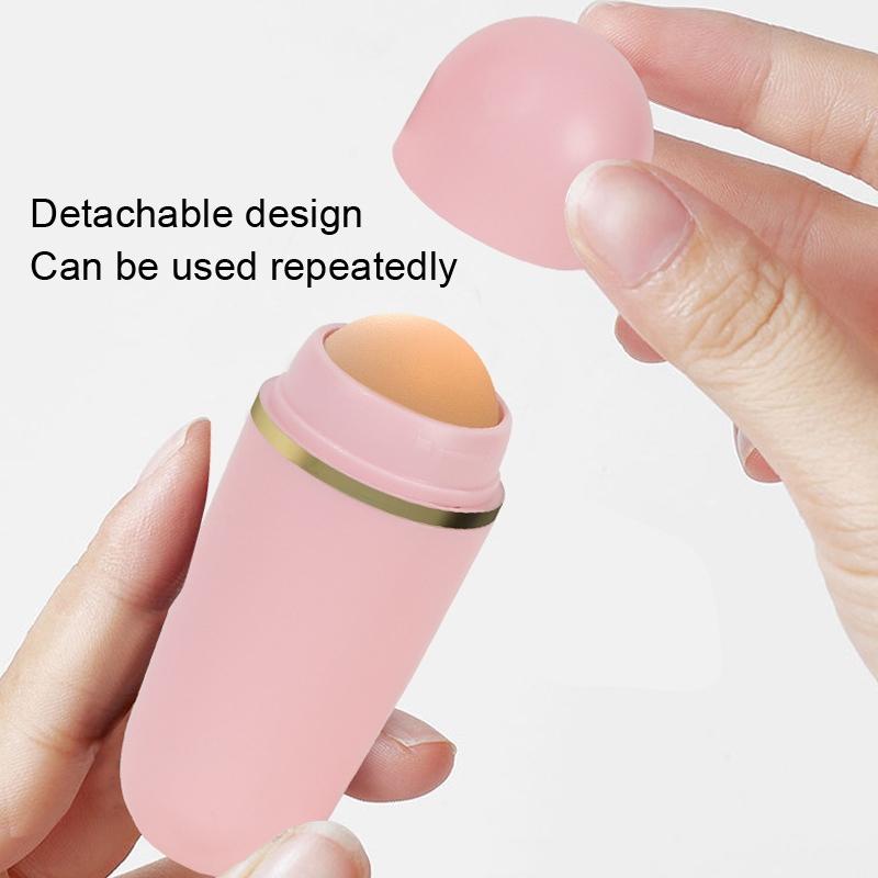 Reusable Volcanic Oil Absorbing Roller Stick For Face Shine Control 4