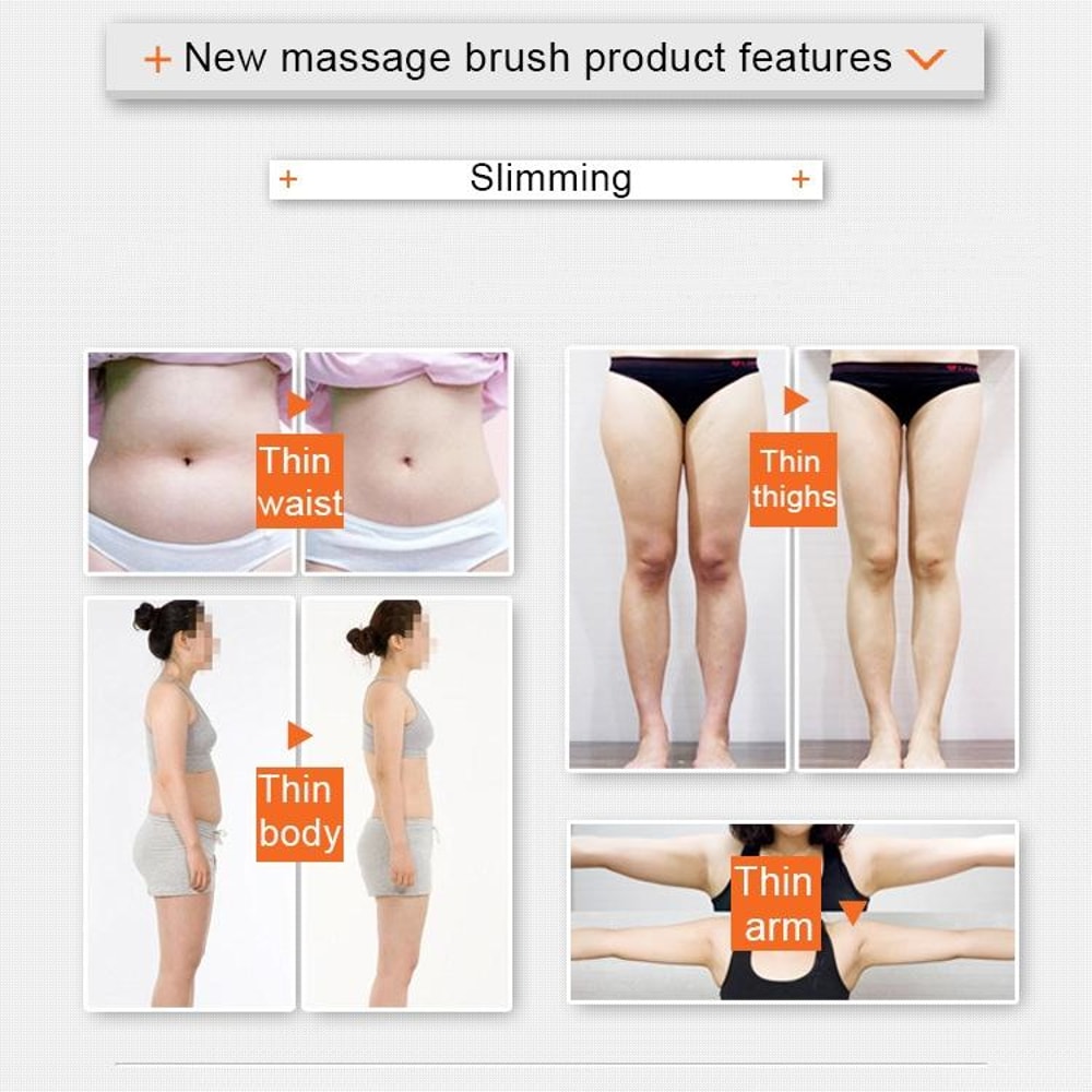 Anti Cellulite Shower Massage Glove TPR Body Scrub Brush 6