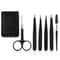 6 In 1 Precision Eyebrow Grooming Kit With Stainless Steel Tweezers Trimmer Set 7
