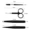 6 In 1 Precision Eyebrow Grooming Kit With Stainless Steel Tweezers Trimmer Set 2