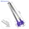 Silicone Stainless Steel Kitchen Tongs BBQ Ice Tong Salad Serving Clip Multipurpose Cooking Tool