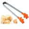 Silicone Stainless Steel Kitchen Tongs BBQ Ice Tong Salad Serving Clip Multipurpose Cooking Tool