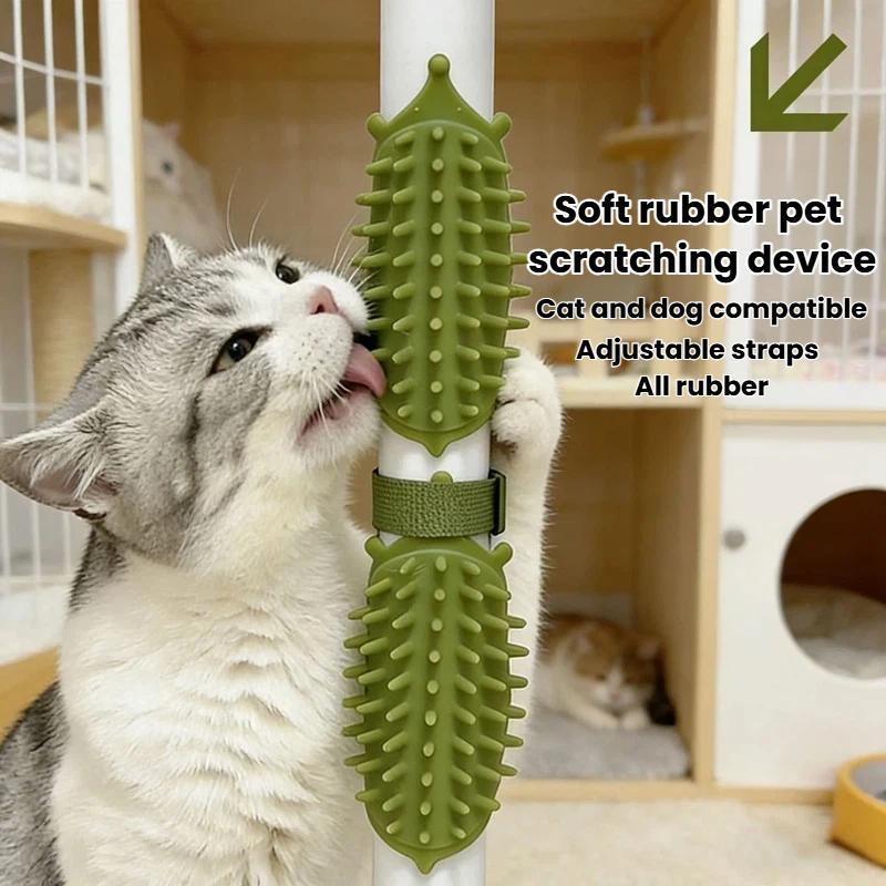 Soft Rubber Cat Self Groomer And Pet Itch Scratcher For Cats And Dogs 1