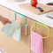 Cabinet Door Hanging Kitchen & Bathroom Towel Rack Organizer Holder, Space Saving Sponge Storage Rack
