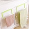 Cabinet Door Hanging Kitchen & Bathroom Towel Rack Organizer Holder, Space Saving Sponge Storage Rack