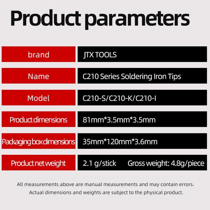 JTX C210 Soldering Iron Tip High Power Precision Tip For Fast Heating And Durable Performance 4