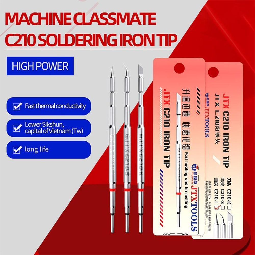 JTX C210 Soldering Iron Tip High Power Precision Tip For Fast Heating And Durable Performance 6
