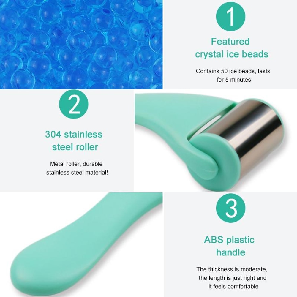 Stainless Steel Ice Roller For Face Cooling Facial Massager Skin Tightening Tool 4