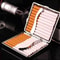 Slim Leather Cigarette Case Portable Holder With Moisture Protection 2