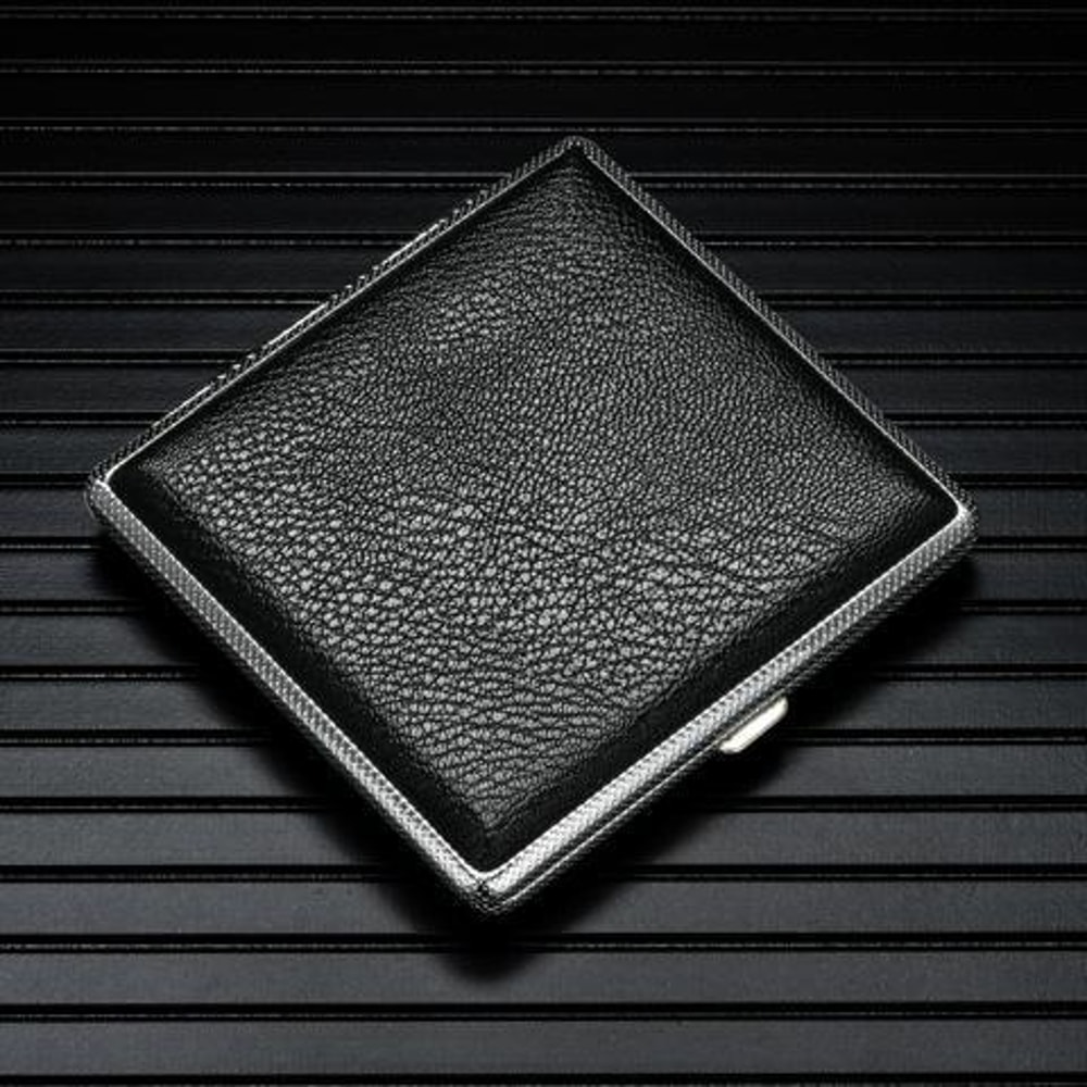 Slim Leather Cigarette Case Portable Holder With Moisture Protection 0