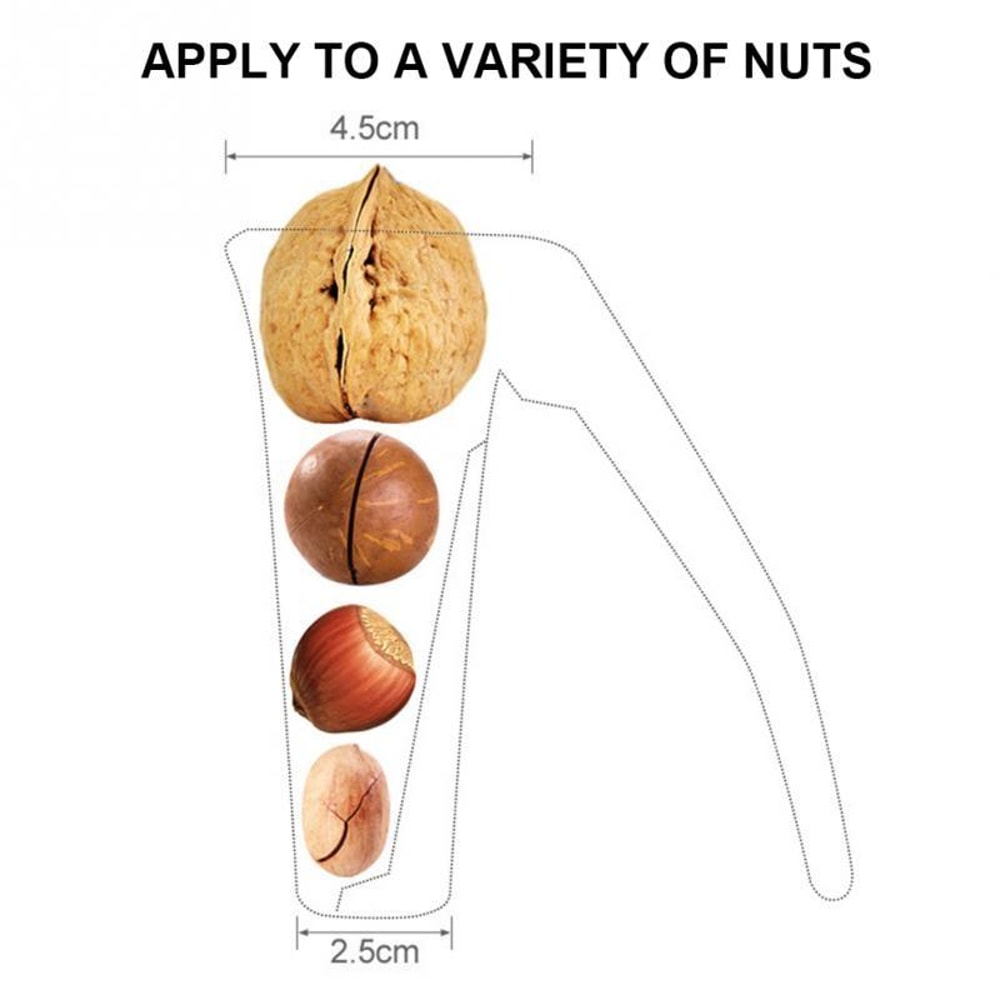 Zinc Alloy Funnel Nutcracker Tool Walnut Opener Sheller Pliers Kitchen Gadget 3