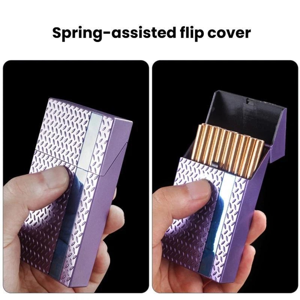 Elegant Slim Cigarette Case 20 Count Moisture Proof Holder For Women 1