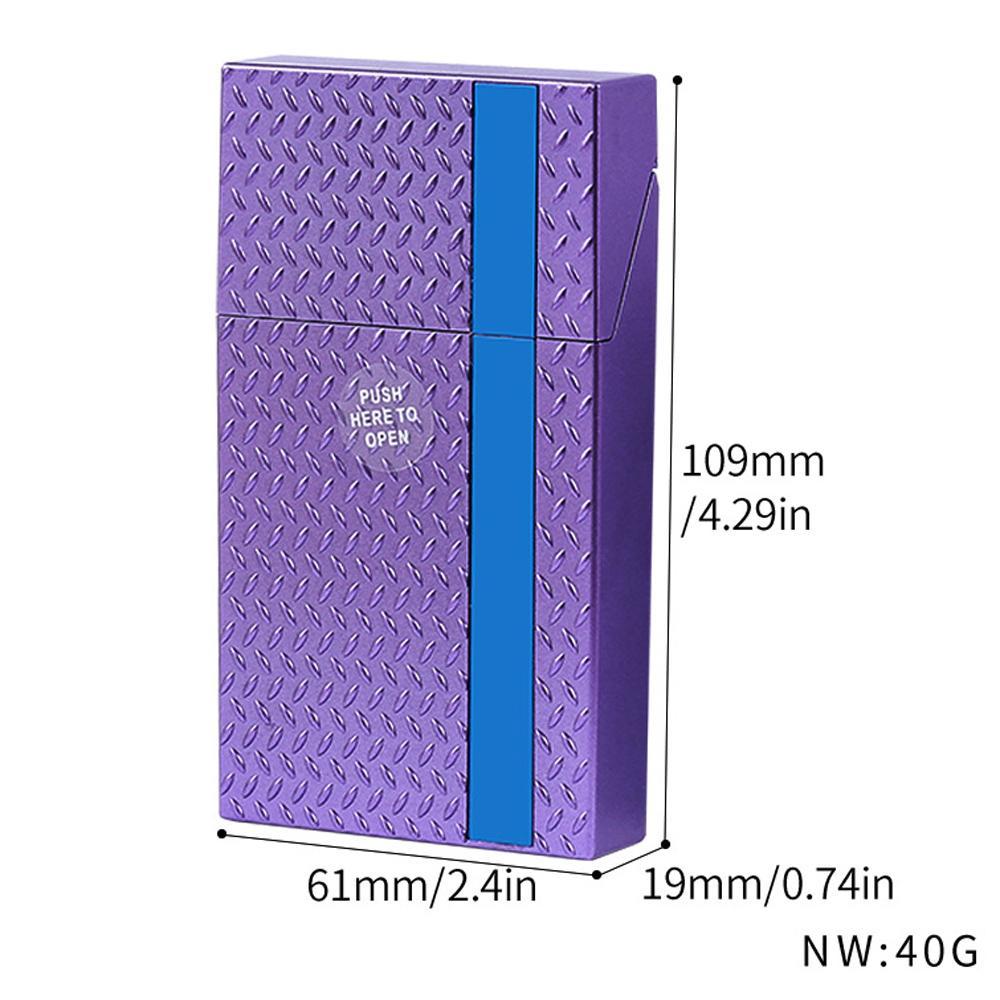 Elegant Slim Cigarette Case 20 Count Moisture Proof Holder For Women 5