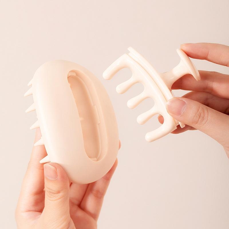 Silicone Scalp Massager Shampoo Brush For Wet And Dry Hair Care 1