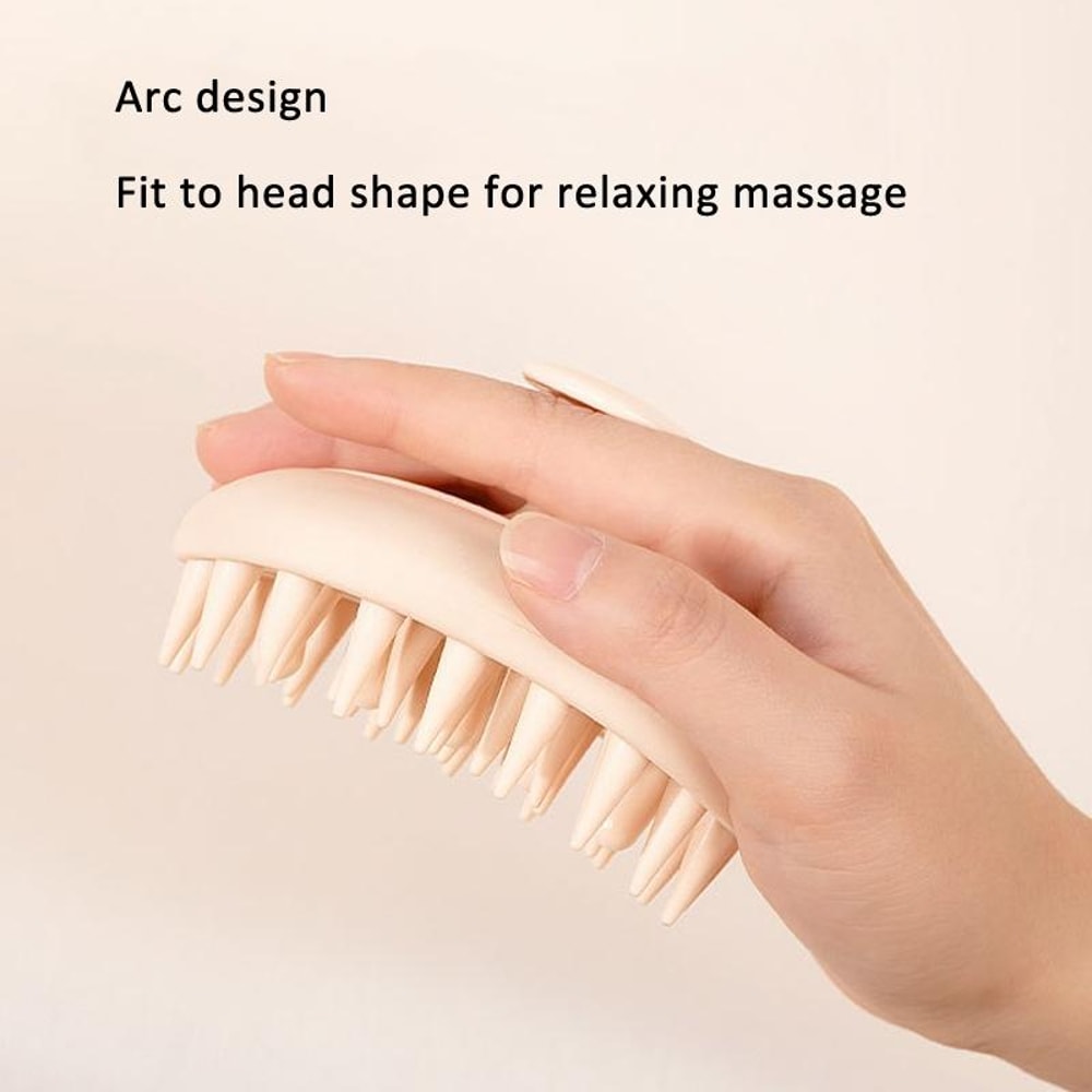 Silicone Scalp Massager Shampoo Brush For Wet And Dry Hair Care 4