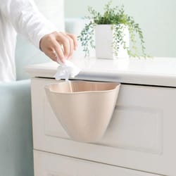 cabinet door hanging trash bin kitchen waste storage organizer space saving garbage rack