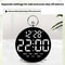 LED Digital Alarm Clock With Dual Alarms Large Display Plugin Desk Clock For Students 4