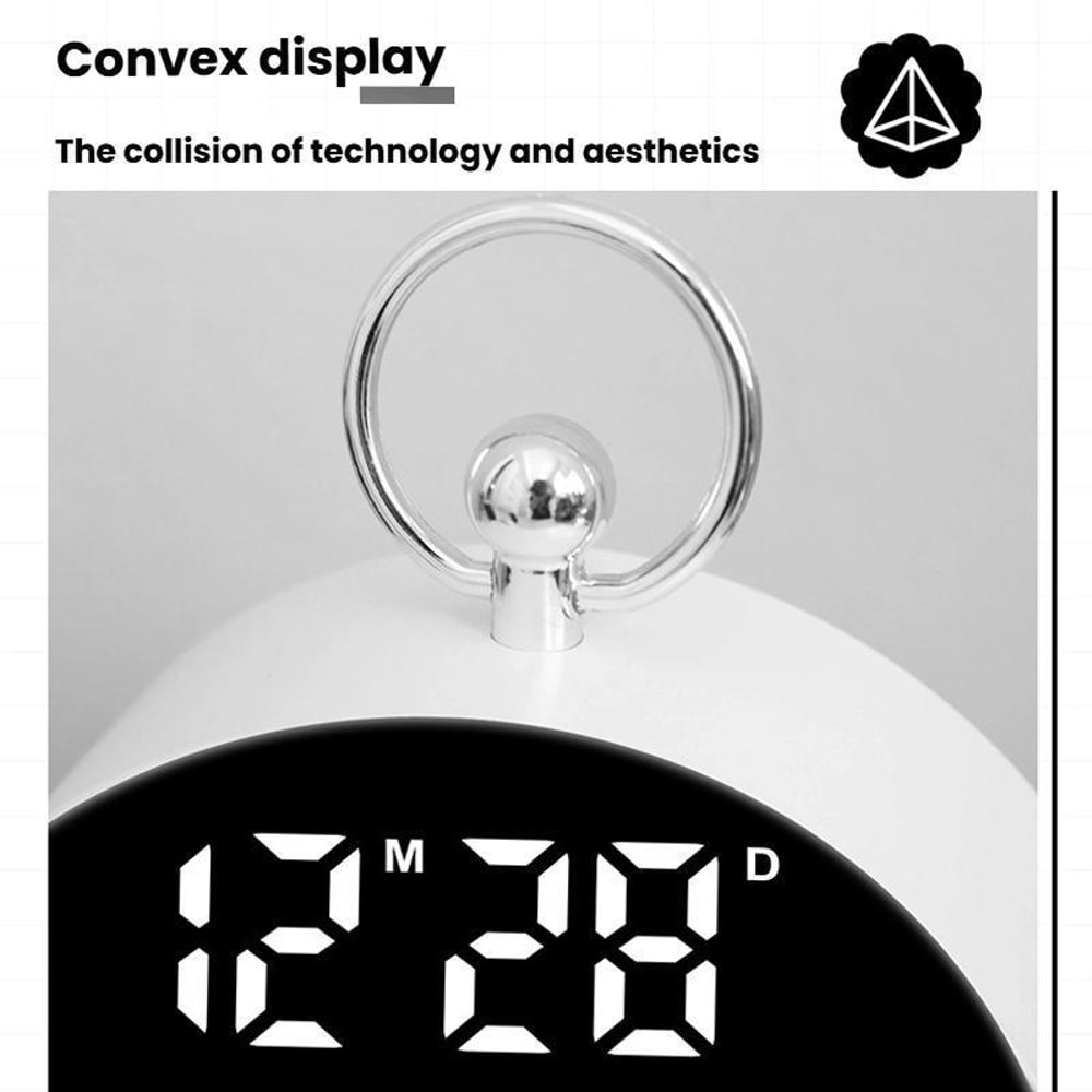 LED Digital Alarm Clock With Dual Alarms Large Display Plugin Desk Clock For Students 6