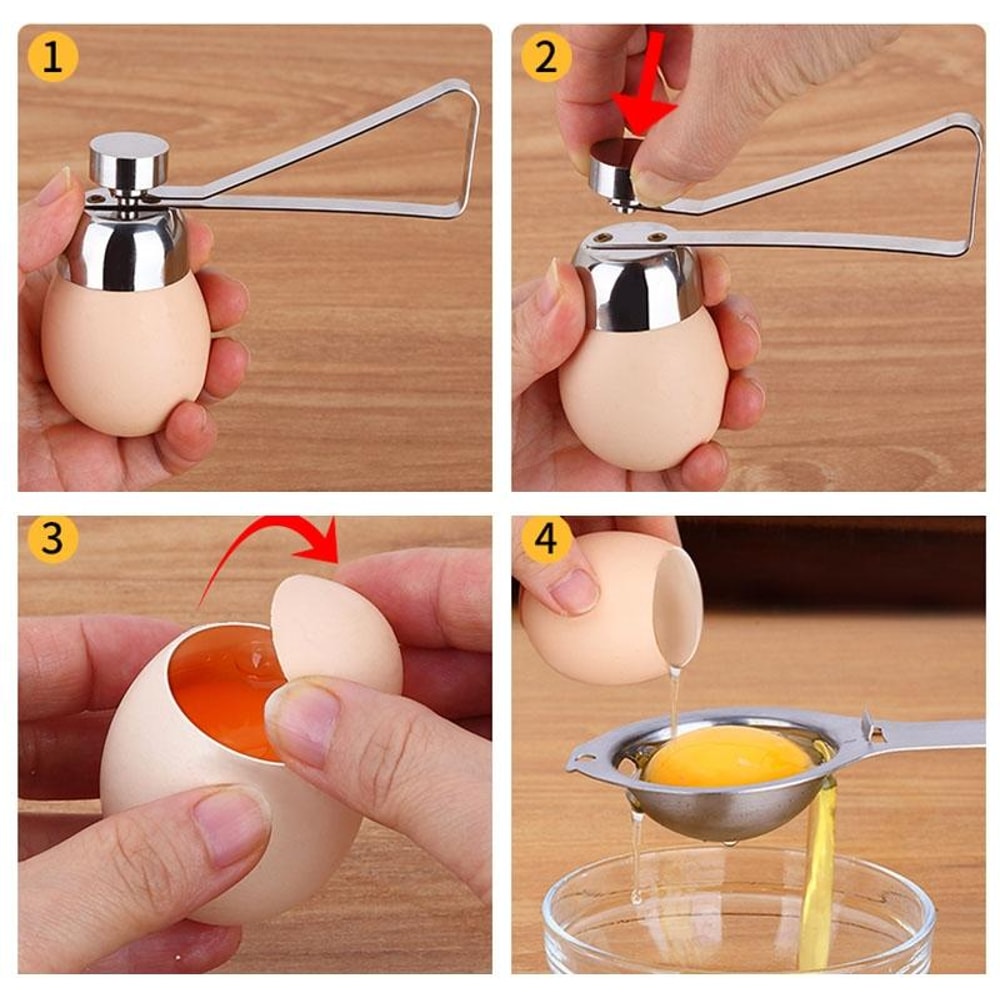 Stainless Steel Egg Topper Cutter Egg Scissors Shell Opener for Boiled Eggs Kitchen Tool