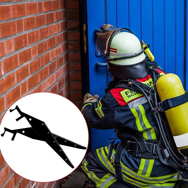 Compact Multi Tool Pry Bar Keychain Stainless Steel EDC Crowbar Opener 5