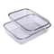 Stainless Steel Fruit and Vegetable Washing and Draining Basket Rectangular Kitchen Storage Colander