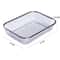 Stainless Steel Fruit and Vegetable Washing and Draining Basket Rectangular Kitchen Storage Colander