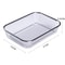 Stainless Steel Fruit and Vegetable Washing and Draining Basket Rectangular Kitchen Storage Colander