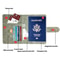 RFID Blocking Travel Wallet Passport Holder With Card Slots Magnetic Closure 3