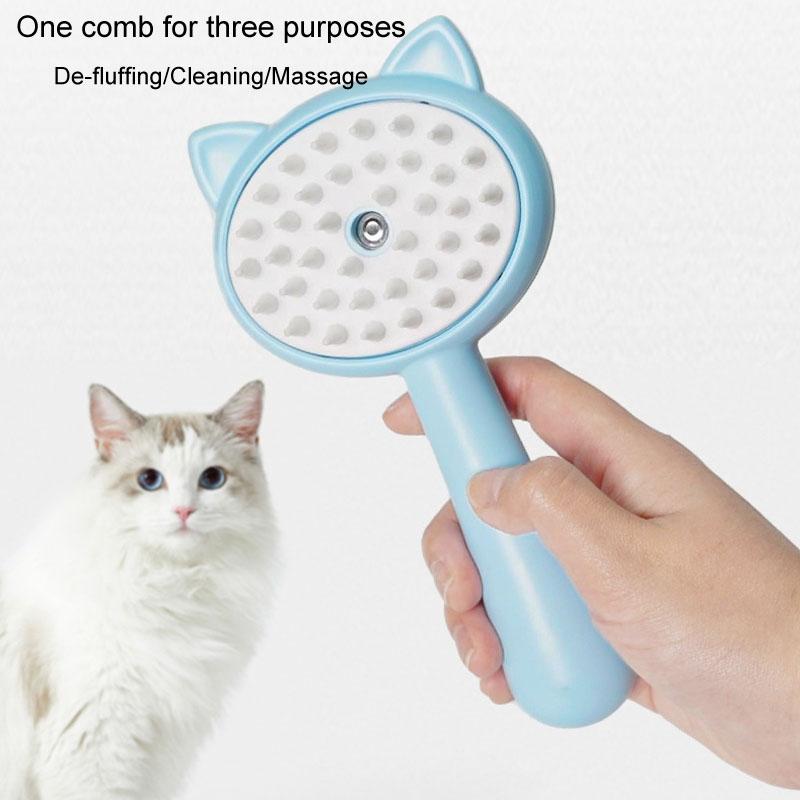 Pet Spray Massage Comb For Cats Anti Static Grooming Brush 4