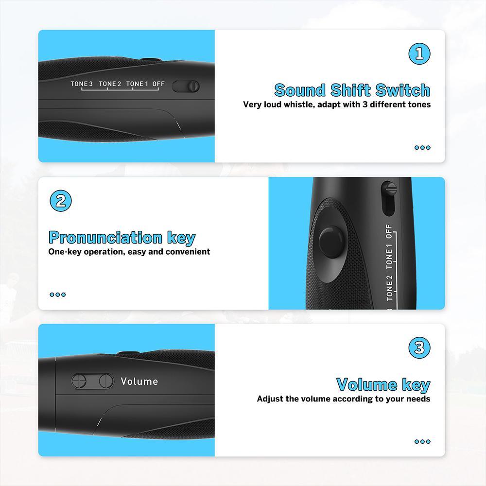 Electronic Whistle With Push Button Adjustable Volume Tone For Coaching And Safety 2